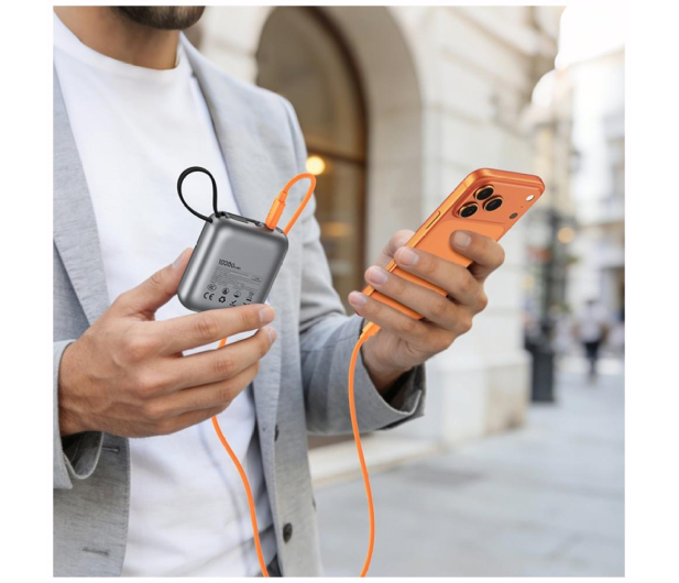 USAMS Kabel 60W 3A Silicone Fast Charging USB-C do USB-C pomarańcz - 1568985 - zdjęcie 16